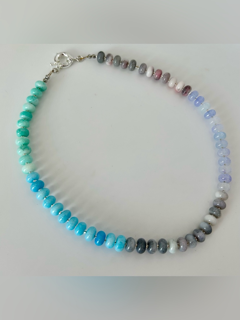 Natural Gemstone Multicolor
Beaded Boho Anthro-Style
Necklace Turquoise  colors - Picture 4 of 5